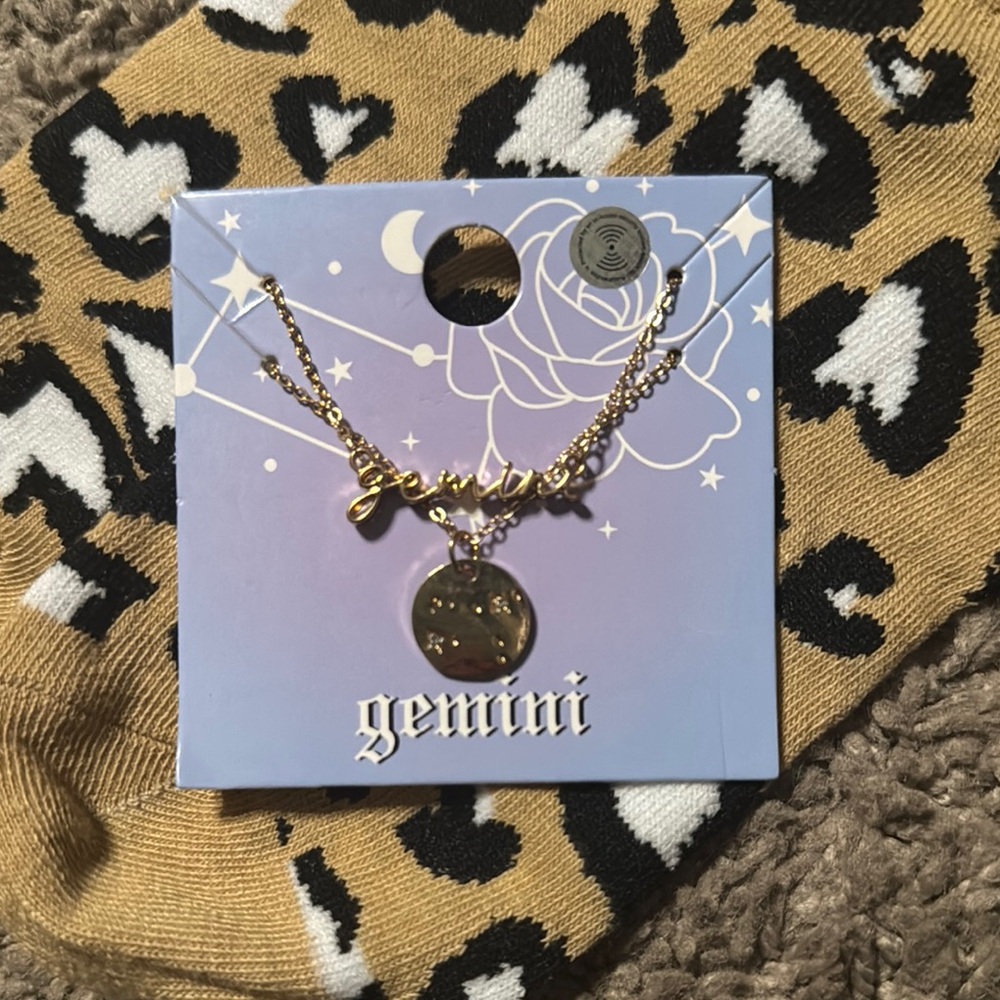 Gemini Gold Necklace NWT